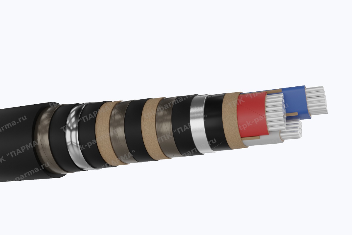 Фотография провода Кабель ААБ2лШп 3х185 - 6кВ
